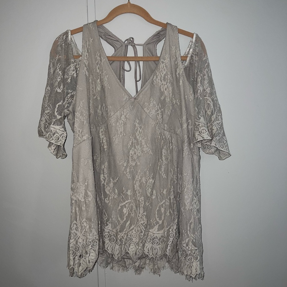 Off the shoulder lacy top